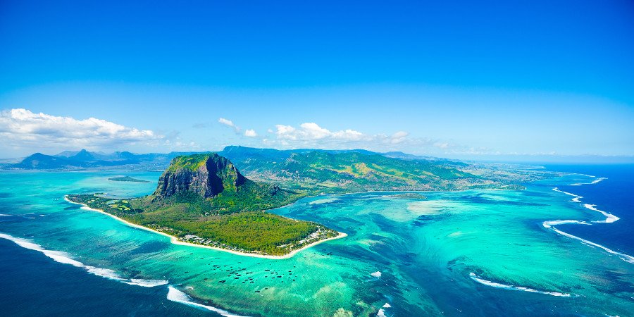 Mauritius, spettacolare vista aerea